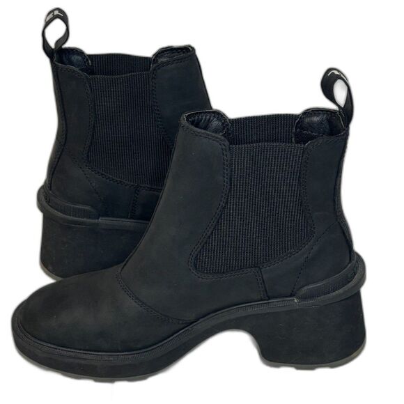 Sorel High Line Chelsea Heel Ankle Pull Tab Heel Boots Booties Women Designer - Picture 6 of 11